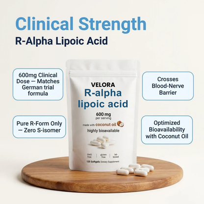 R-Alpha Lipoic Acid — 600mg Pure R-Form Softgels