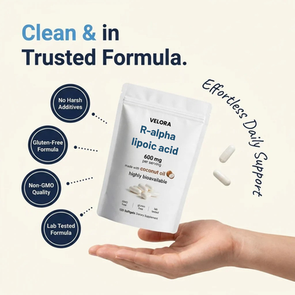 R-Alpha Lipoic Acid — 600mg Pure R-Form Softgels