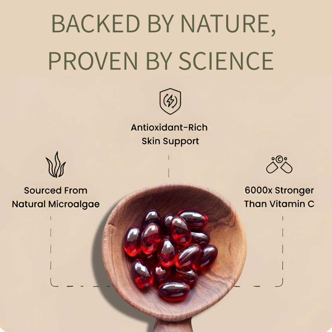 Velora Astaxanthin Elixir — 12mg Daily Antioxidant for Glowing, Resilient Skin