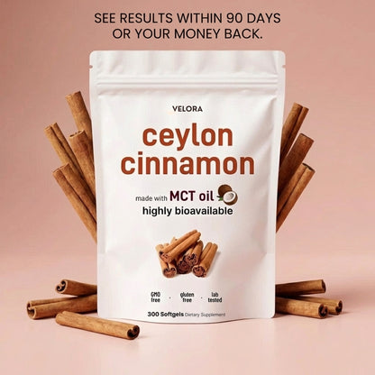 Ceylon Cinnamon 7200mg Equivalent with MCT Oil