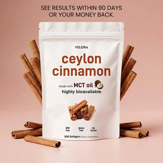 Ceylon Cinnamon 7200mg Equivalent with MCT Oil